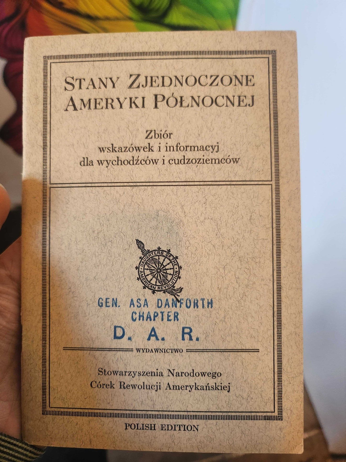 1930 D.A.R. Manual for Citizenship (Polish Edition)