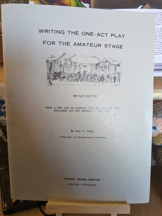 Paul T. Nolan- 'Writing the One Act Play For the Amateur Stage' vintage books