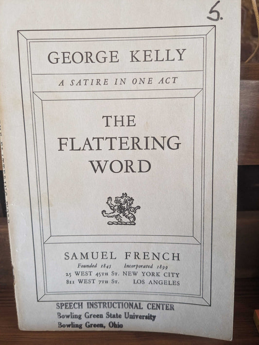 George Kelly- 'The Flattering Word' vintage books