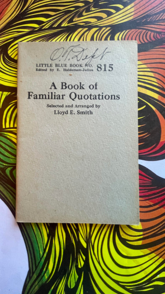 A Book of Familiar Quotations - 815