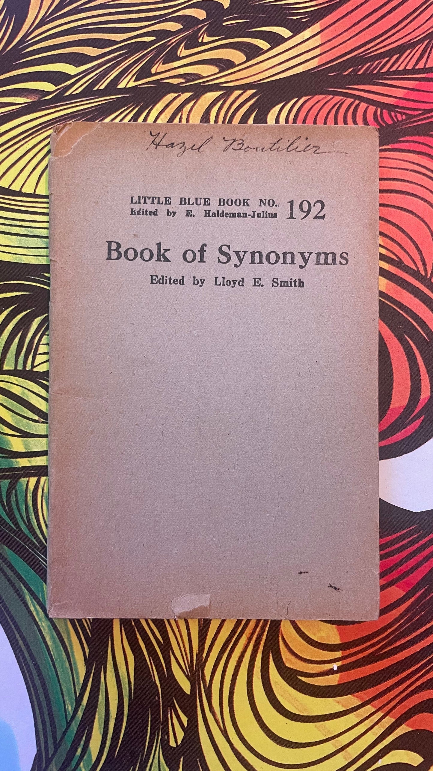 A Book of Synonyms - 192