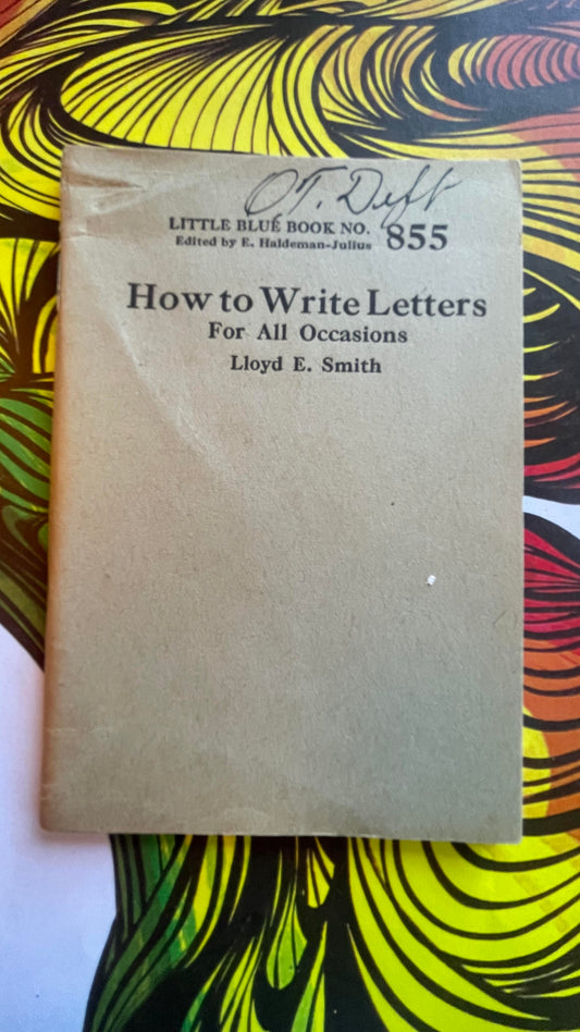 How to Write Letters For All Occasions - 855