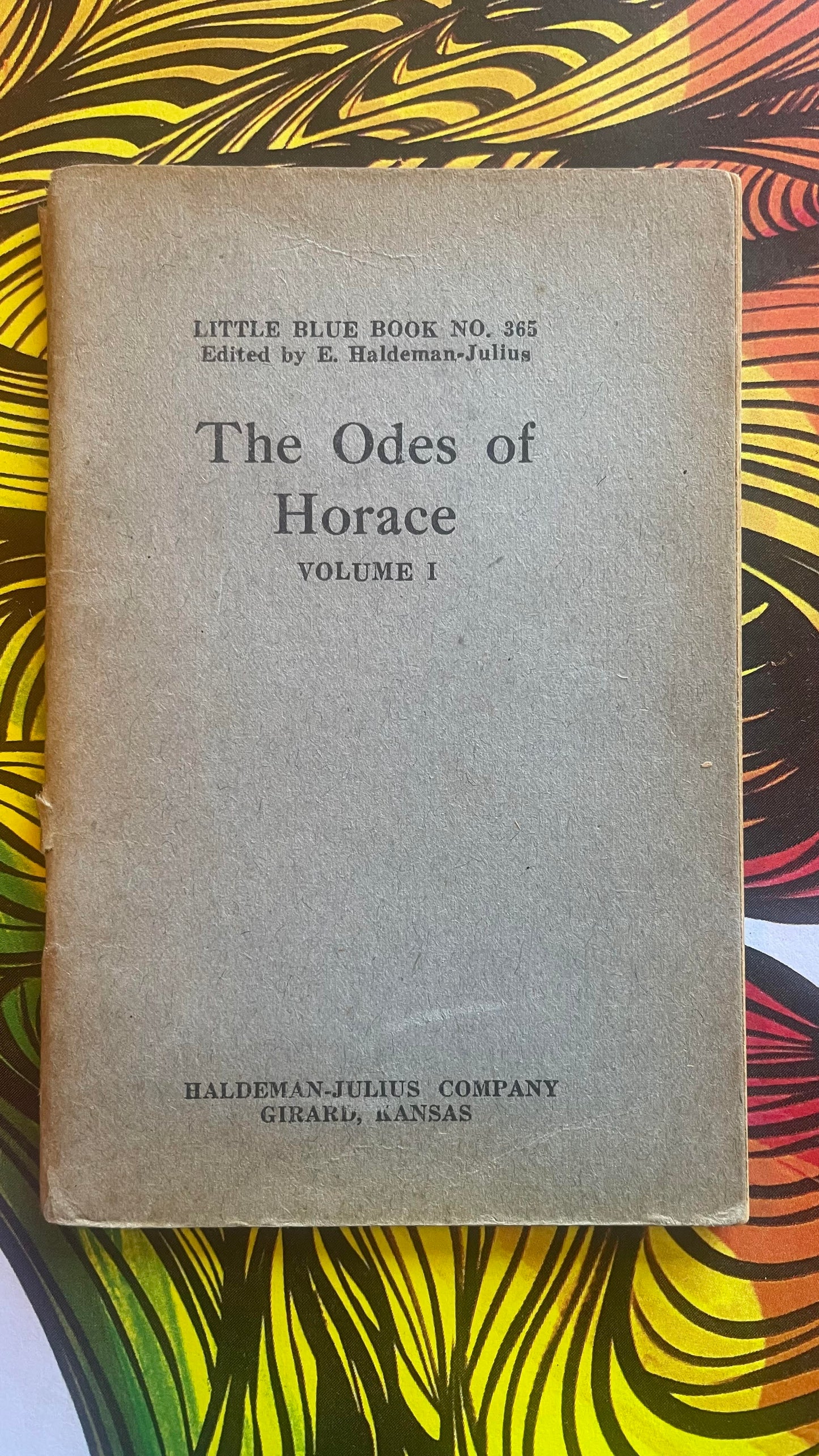 The Odes of Horace Vol. 1