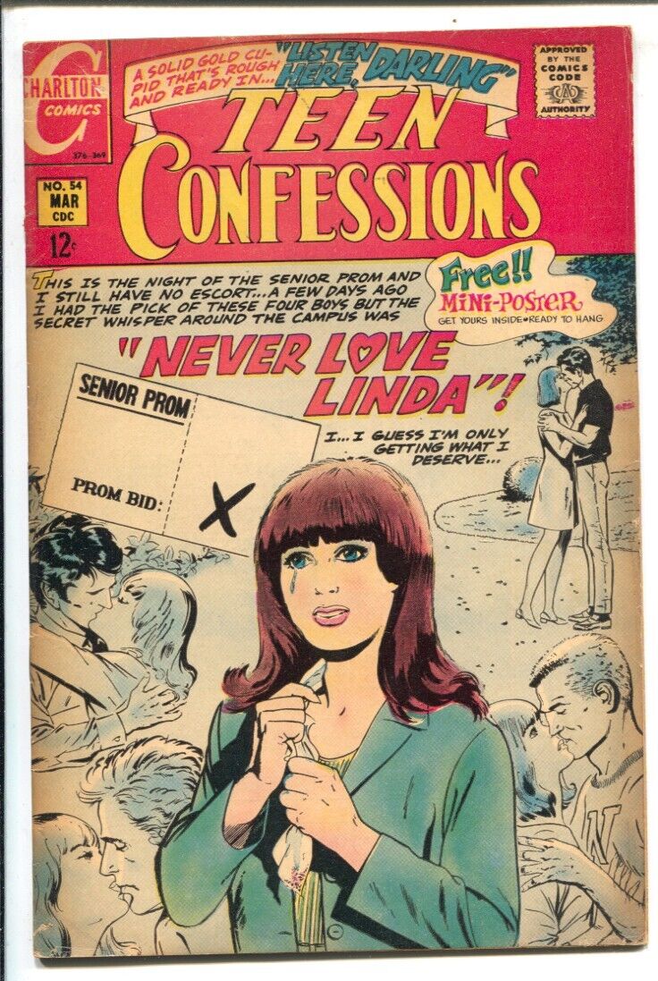 Charlton Comics No. 54 Teen Confessions