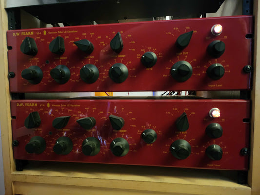 D.W. Fearn VT-4 Single Channel Tube Equalizer 2010s - Red